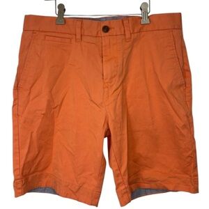 Tommy Hilfiger Men's Bold Orange Flat Front Shorts